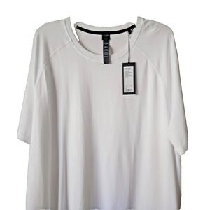 NWT Rhone Reign Mens 2XL White Mapped Mesh Shirt Wicking Anti-Odor # 100429 $78